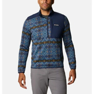 Columbia Southwestern  Geometric 1/2 Zip Sweater Mens Large